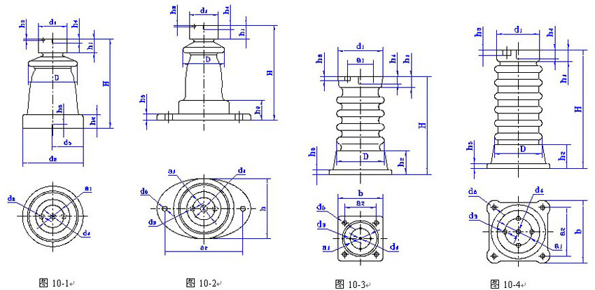 ZA-6、10Y户表里胶装支柱绝缘子