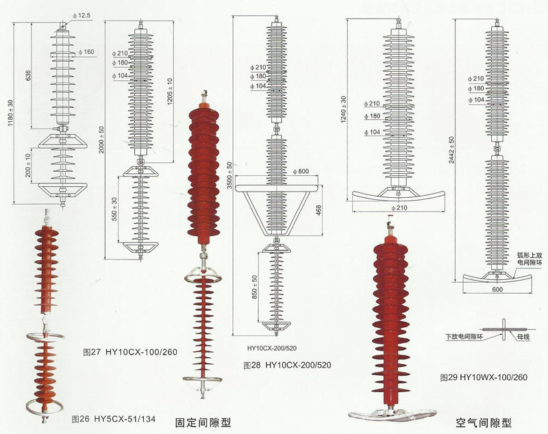 交换输变电线路用避雷器