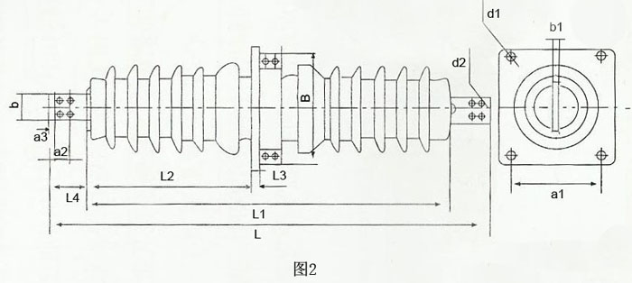 CWB-35KV/(400-3000)A户表里铝导体高压穿墙套管